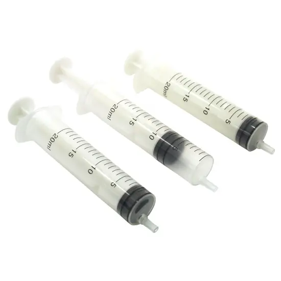 3 Plastic Syringe Liquid Lubricant Measuring Tool 20 ml {1}