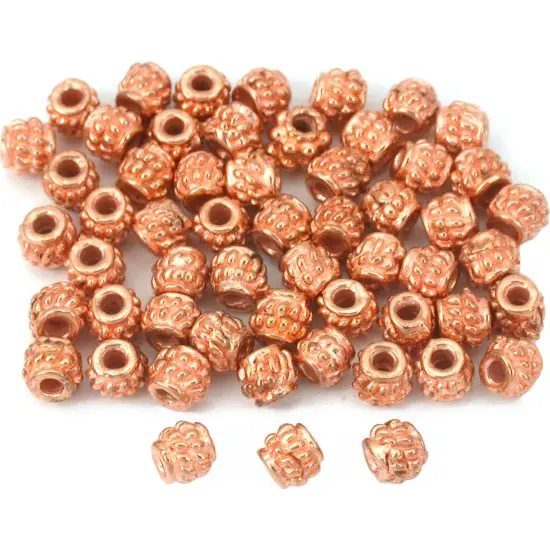 Bali Rope Spacer Beads Copper Plated Bead 4mm Approx 55 {1}