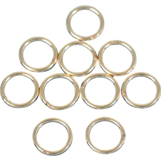 10 14K Gold-Filled Jump Rings Closed Jewelry 24 Ga 5mm {1}