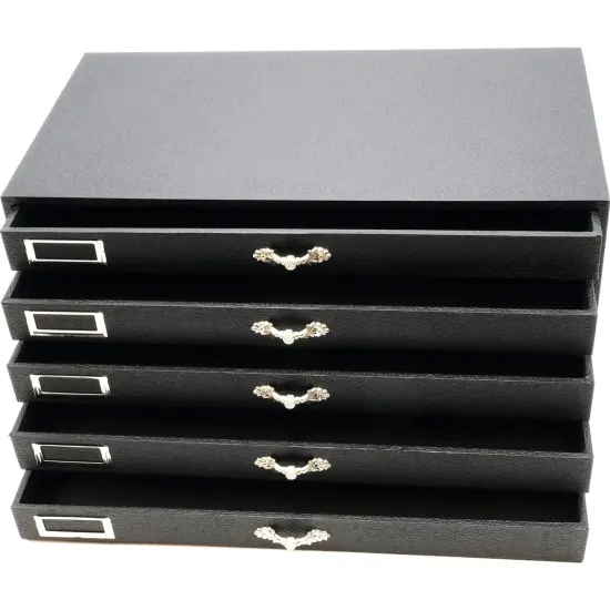 5 Drawer Jewelry Organizer Storage Display Case Box w/Inserts {2}