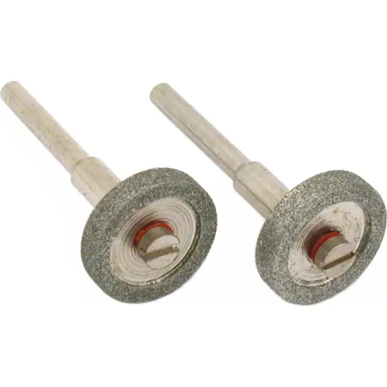 2 Diamond Coated Wheels Jewelers Lapidary Tool 5/8" {1}