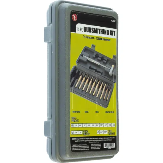 15pc Pin Punch Set Brass Steel Nylon Punch Hammer Gunsmith Drift Pin Punch Set {2}