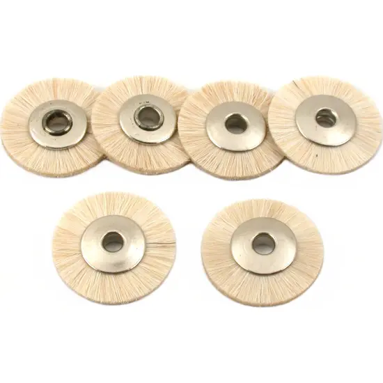 6 Soft Hair Wheel Brush Jewelers Polishing Rotary Tool {1}