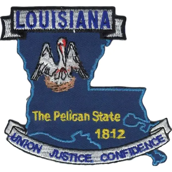 Louisiana State Map Patch 3" {1}