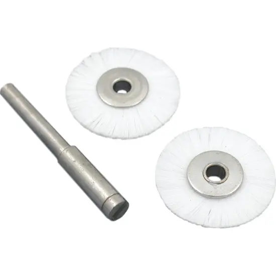 2 Nylon Wheel Brushes Jewelers Polishing Rotary Tools {1}