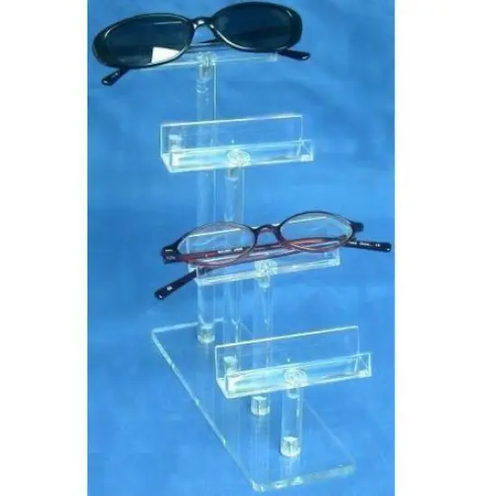 Two Findingking Eyeglass Displays Clear Acrylic 4 Tier Showcases {2}