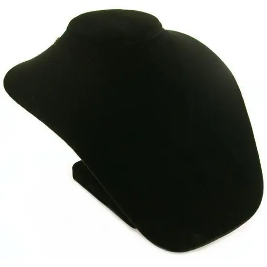 Black Velvet Necklace Bust Jewelry Counter Case Display {1}