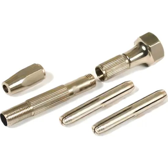 3 Pin Vise Pocket Watch Clock Drilling Tool & 2 Collets {3}