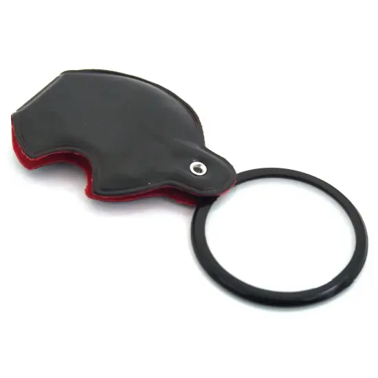 3x Folding Magnifier Pocket Magnifying Glass Gemstone Loupe Tool {1}
