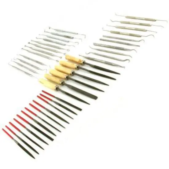 40 Wax Carvers Picks & Needle Files Jewelers Jewelry Design Art Sculpting Tools {1}