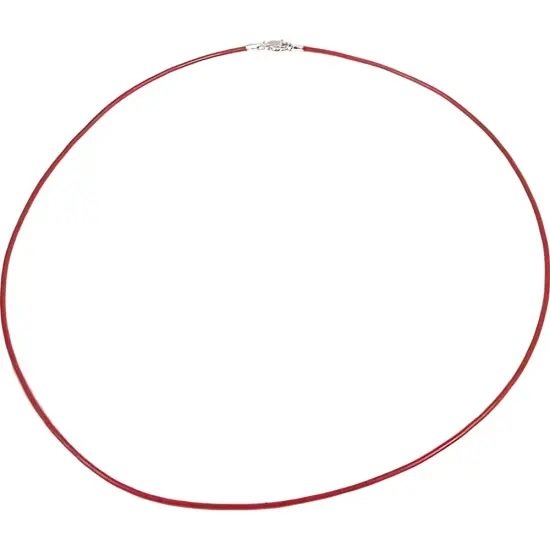 Leather Cord Necklaces Red 16" 3Pcs {2}