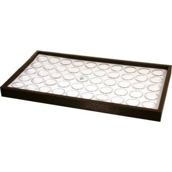50 Gem Jars Foam Display Stackable Showcase Tray {1}