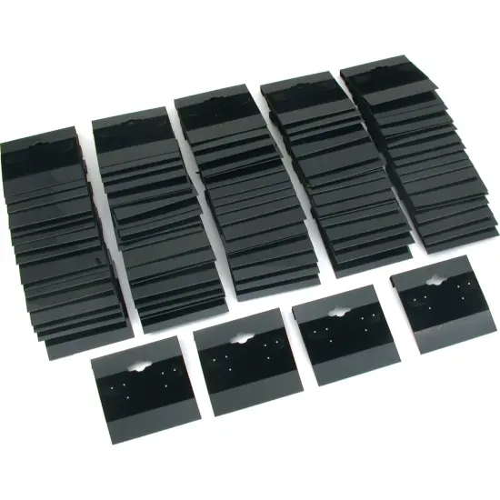 100 Earring Cards & Revolving Rotating Display Case 8.5" {2}