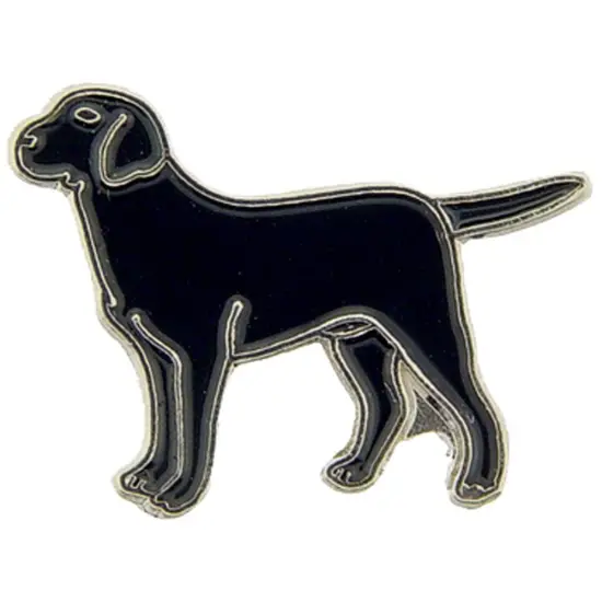 Labrador Pin Black 1" {1}