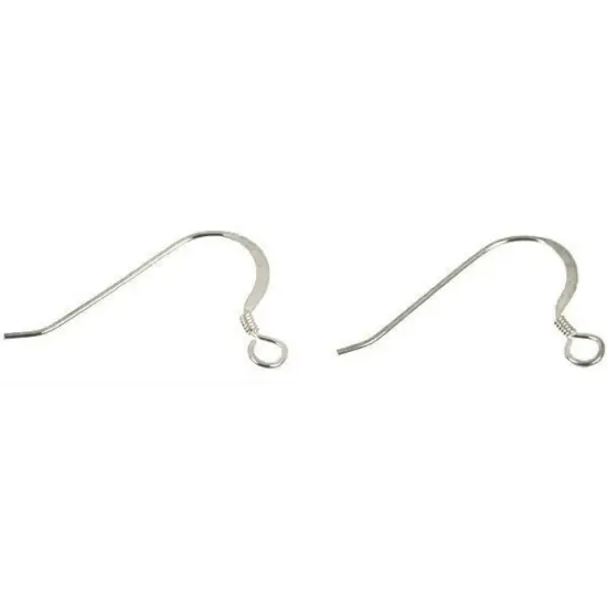 2 Sterling Silver French Ear Wire Earring Jewelry 23 Ga {1}