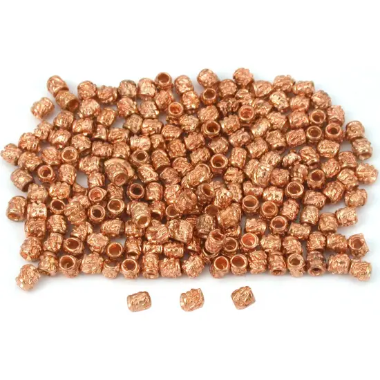 Bali Tube Beads Copper Plated Beading 3mm Approx 185 {1}