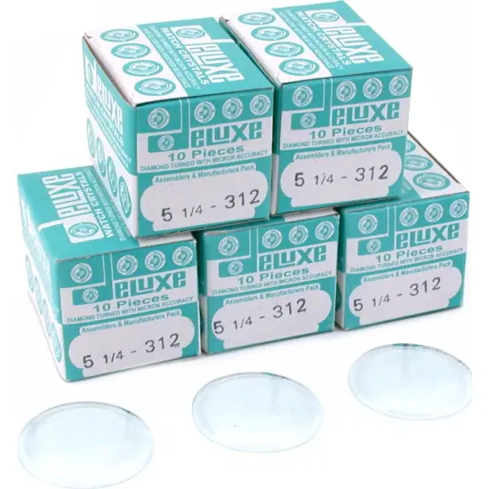 50 Plastic Watch Crystals Watchmakers Dome Parts 31.2mm {1}