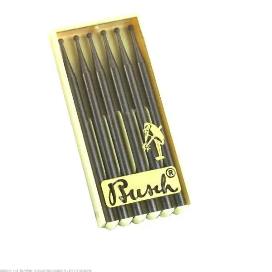 6 Busch Round Finishing Burs ISO 014 {1}