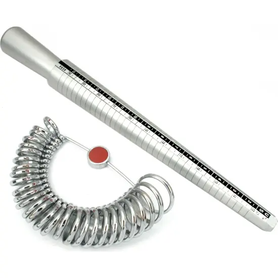 Ring Sizer Gauge Aluminum Ring Stick Jewelers Tool New {1}