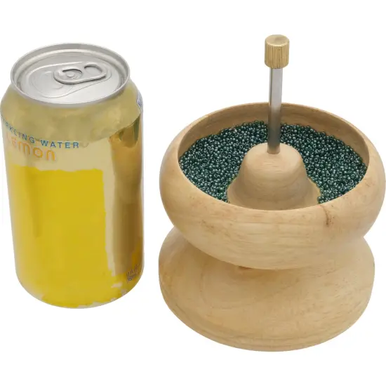 Large Wooden Bead Spinner Loader 4.5" Diameter 1" Depth {4}