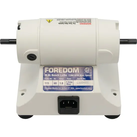 Foredom Bench Lathe Motor with Spindles # M.BL Bench Lathe Variable Speed 115v {4}