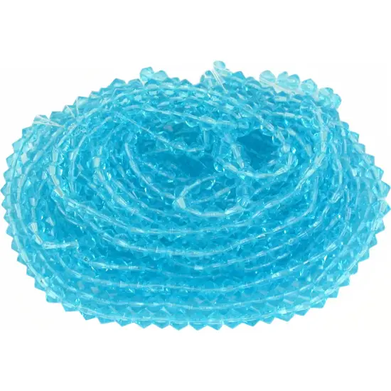 Turquoise Blue Bicone Chinese Crystal Beads 4mm 10 14" {1}