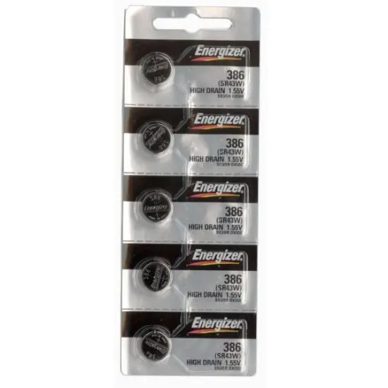 25 386 / 301 Energizer Watch Batteries SR43SW SR43W {1}