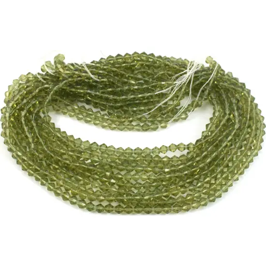 Olive Bicone Chinese Crystal Beads Olive 4mm 15 14" St {1}