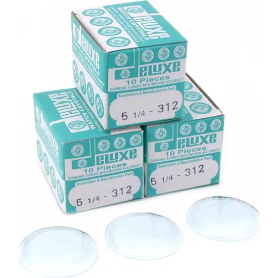 30 Plastic Watch Crystals Watchmakers Dome Parts 31.2mm {1}