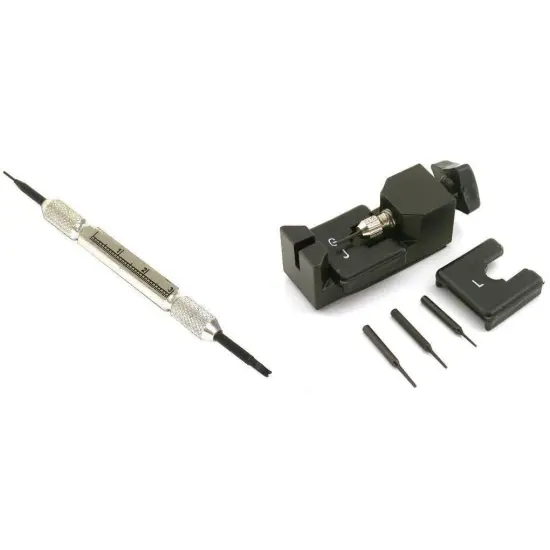 Nickel Plated Spring Bar & Watch Band Link Remover Repair Tools Kit 2 Pcs {1}