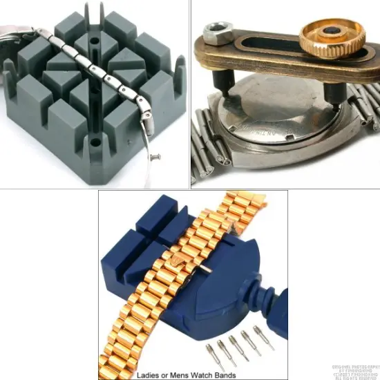 16pc Watch Back Opener Repair Tool Kit Band Pin Strap Link Remover {2}
