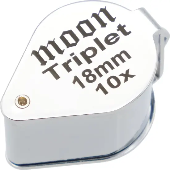 2 10X Round 18mm Chrome Plated Jewelers Eye Loupes {4}