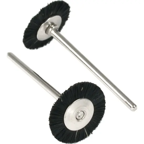 12 Stiff Bristle Wheel Rotary Brushes Buffing Polishing {2}