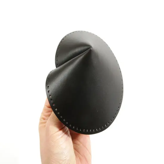 byhands Synthetic Leather Patch for Bag Corner (3.9") Brown {2}