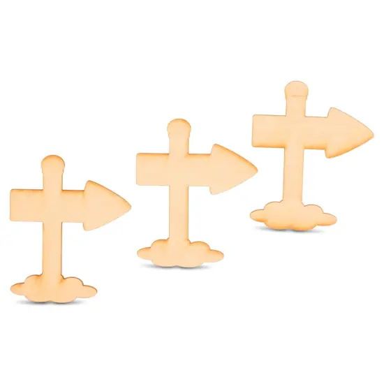 North Pole Sign Post Wood Cutout 4 inch, Unfinished for Crafts | Woodpeckers {2}