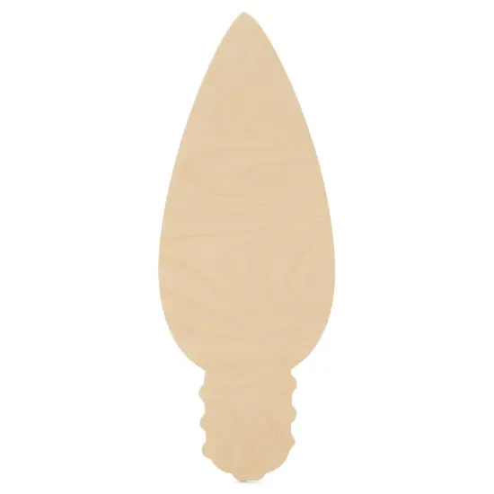 Wood Lightbulb Cutout Ornaments, Multiple Sizes Available, DIY Christmas Tree Decor/Craft | Woodpeckers {6}