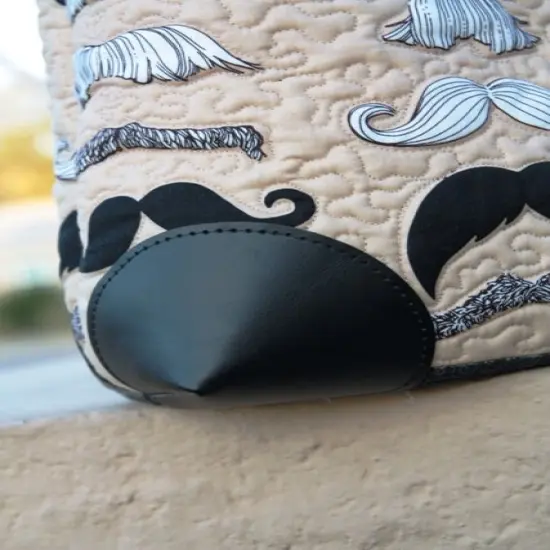 byhands Leather Patch for Bag Corner (5.1") Black {7}