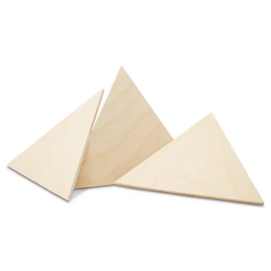 Triangle Wooden Cutouts, Multiple Sizes Available, Unfinished Crafts & Geometric Decor | Woodpeckers {1}