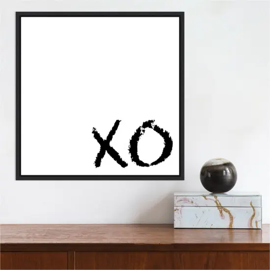 Love Quotes I by Anna Hambly Canvas Wall Art Print Framed Black {4}