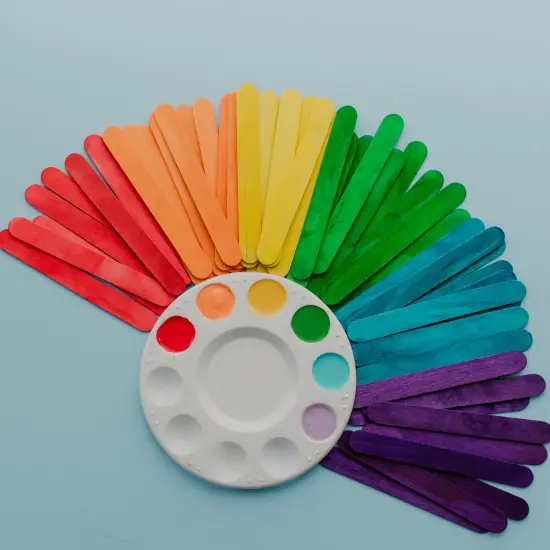 Colored Popsicle Sticks for Crafts, 6 inches Long x 3/4 inch Wide |Woodpeckers {10}