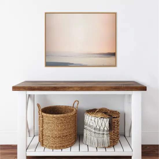 Currumbin Sandy Beach by Urban Road Canvas Wall Art Print Framed {5}