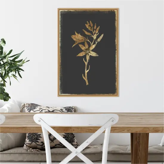 Carmass and Wild Hyacinth by PI Collection 16-in. W x 23-in. H. Canvas Wall Art Print Framed in Natural {4}