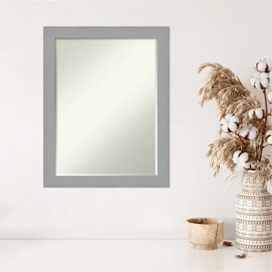 Petite Bevel Wall Mirror, Brushed Nickel Frame {5}