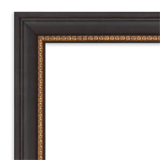 Petite Bevel Wood Wall Mirror, Ashton Black Frame {3}