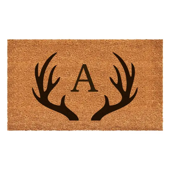 Antler Monogram Doormat {1}