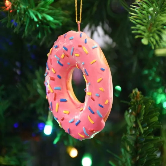 Tree Buddees Pink Donut Dessert Food Christmas Ornament {3}