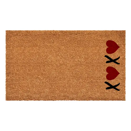 Vertical XOXO Doormat {1}