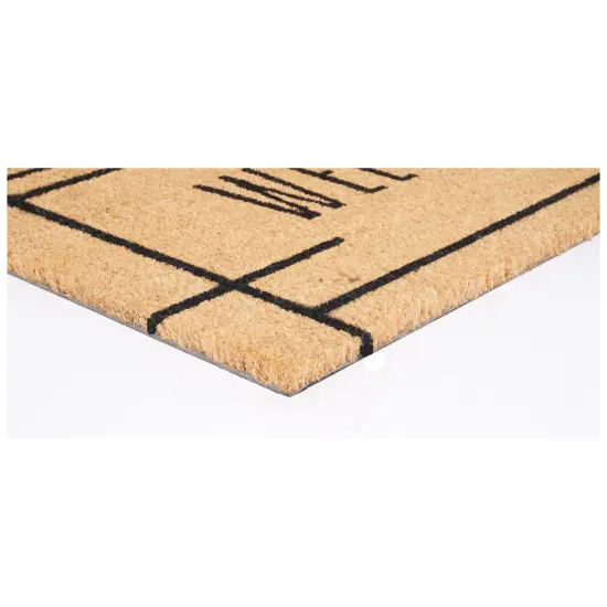 Modern Natural Welcome Doormat {4}