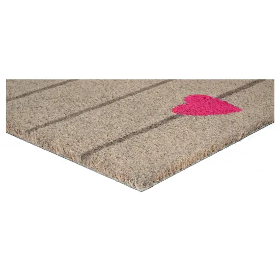 Pink Heart Doormat {2}