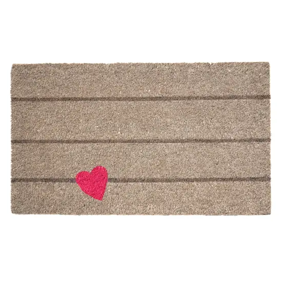 Pink Heart Doormat {1}